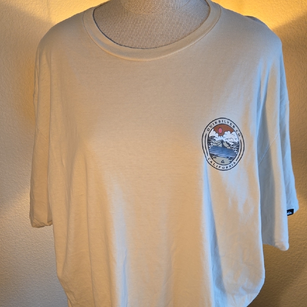 Beige QuikSilver CO XXL Graphic T-Shirt